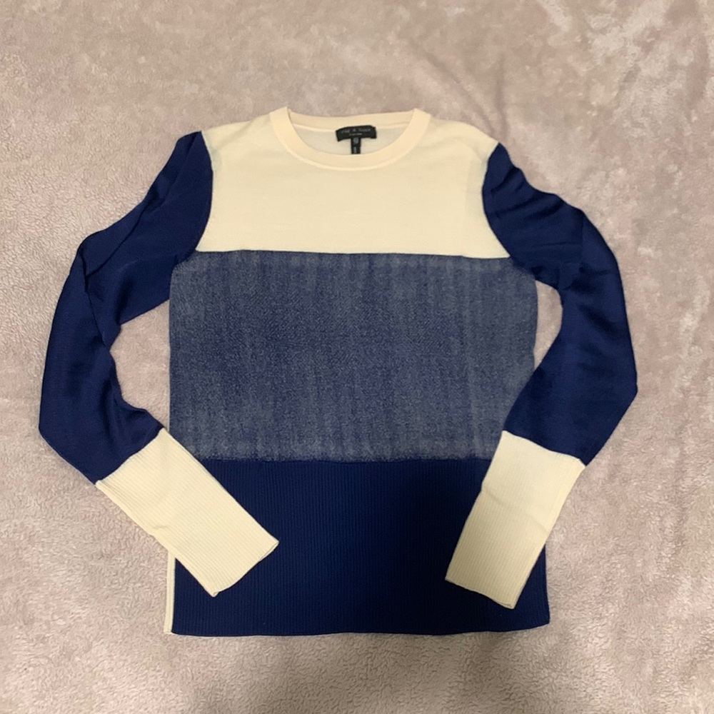 rag & bone mixed media sweater